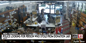 Troy Police looking for whoever stole from a donation jar at local shoe store — WNYT NewsChannel 13 (Albany)