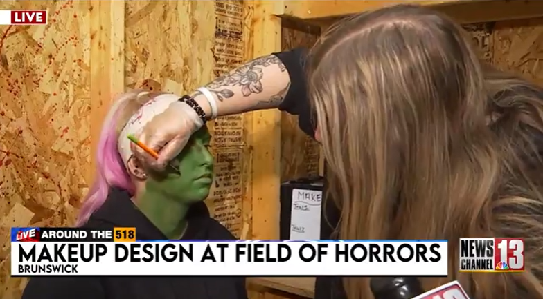Head makeup artist helps Field of Horrors look more real — Peekskill Arts news