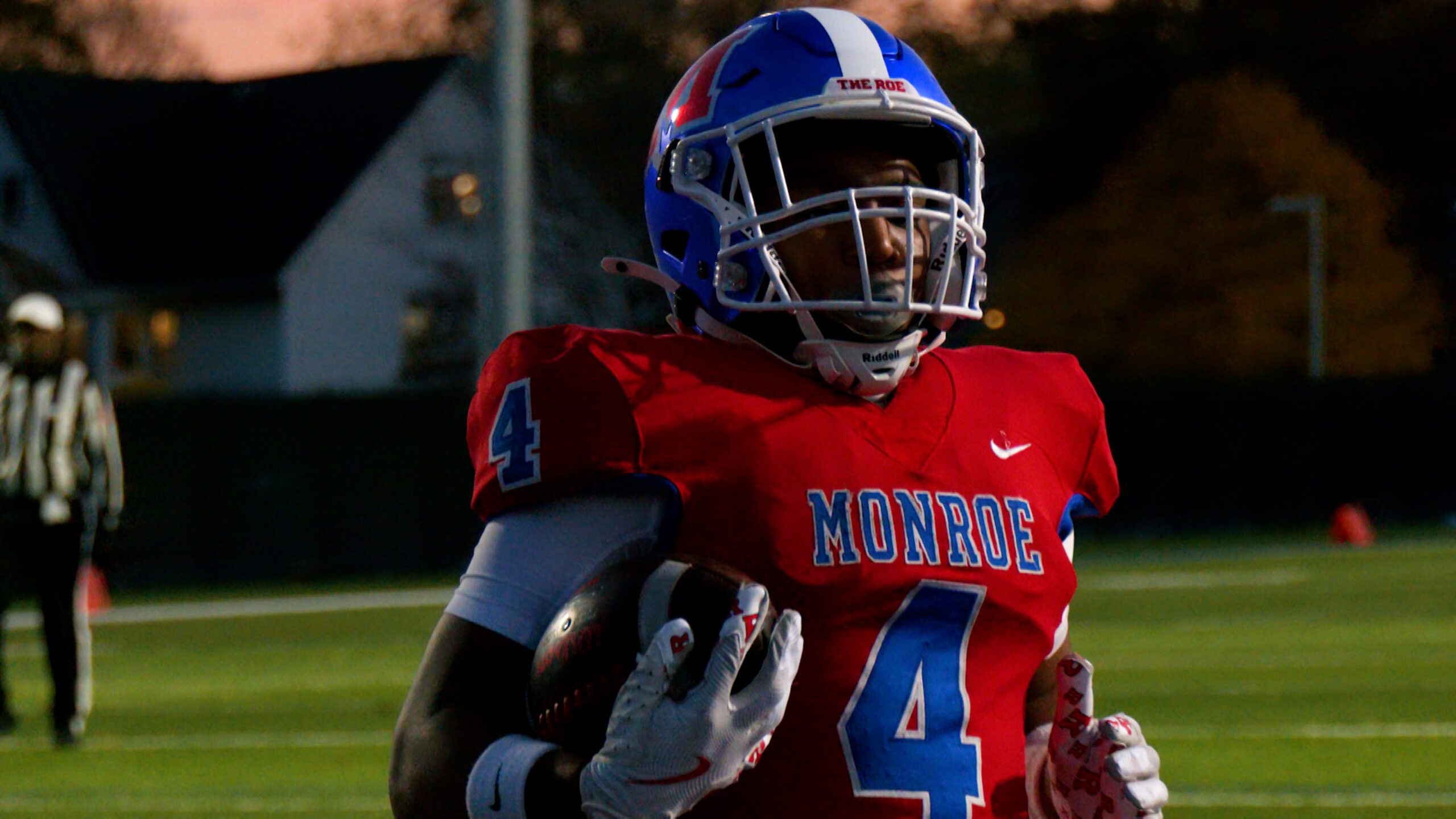 High school football game in Rochester, NY